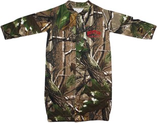 Boston University Terriers Realtree Camo Convertible (2 in 1), as gown & snaps into romper