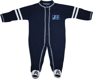 Official Jackson State Tigers JSU Sports Shoe Footed Romper