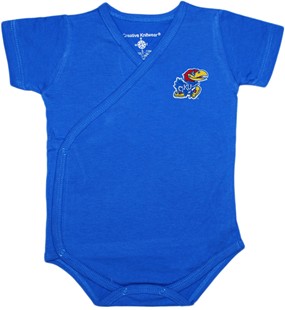 Kansas Jayhawks Side Snap Newborn Bodysuit