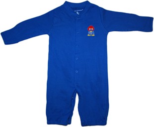 Kansas Jayhawks Baby Jay "Convertible" (2 in 1), as gown & snaps into romper