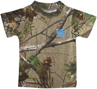 Kansas Jayhawks KU Realtree Camo Short Sleeve T-Shirt