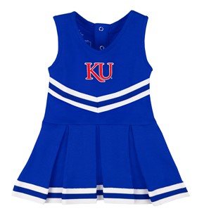 Authentic Kansas Jayhawks KU Cheerleader Bodysuit Dress