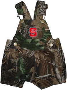 NC State Wolfpack Realtree Camo Short Leg Overall
