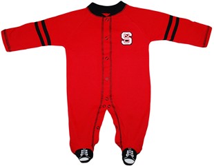 Official NC State Wolfpack Sports Shoe Footed Romper