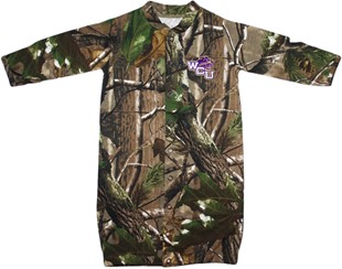 Western Carolina Catamounts Realtree Camo Convertible (2 in 1), as gown & snaps into romper