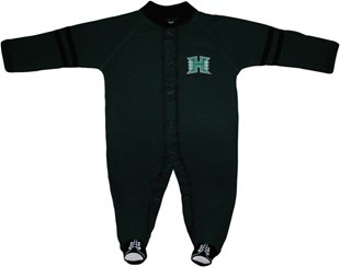 Official Hawaii Warriors Sports Shoe Footed Romper