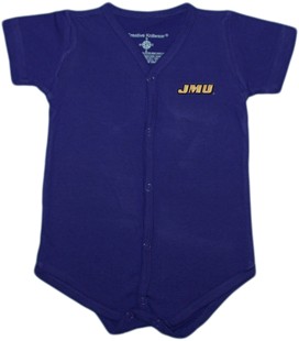 James Madison Dukes Front Snap Newborn Bodysuit