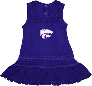 Kansas State Wildcats Ruffled Tank Top Dress