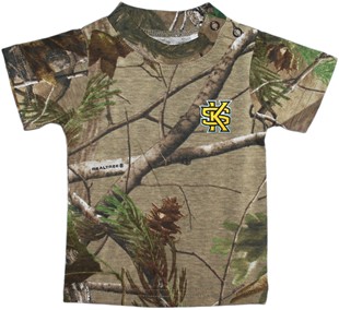 Kennesaw State Interlocking KS Realtree Camo Short Sleeve T-Shirt