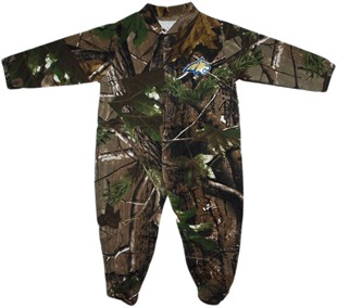 Montana State Bobcats Realtree Camo Footed Romper