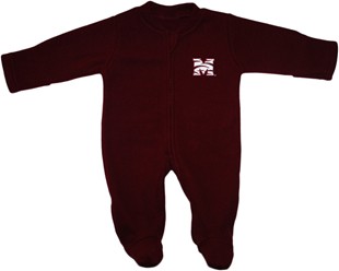 Morehouse Maroon Tigers Fleece Footed Romper