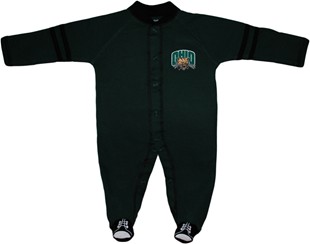 Official Ohio Bobcats Sports Shoe Footed Romper
