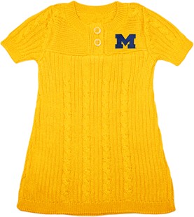 Michigan Wolverines Block M Sweater Dress