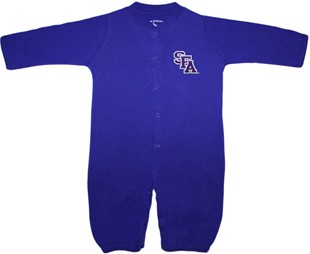 Stephen F Austin Lumberjacks "Convertible" (2 in 1), as gown & snaps into romper