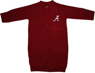 Alabama Crimson Tide Script "A" "Convertible" (2 in 1), as gown & snaps into romper
