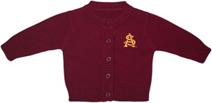 Arizona State Interlocking AS Cardigan Sweater