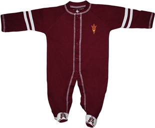 Official Arizona State Sun Devils Sports Shoe Footed Romper