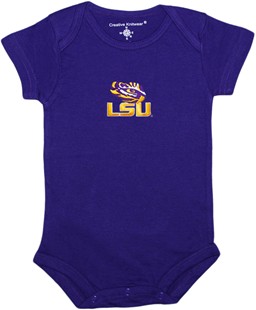 LSU Tigers Newborn Infant Bodysuit