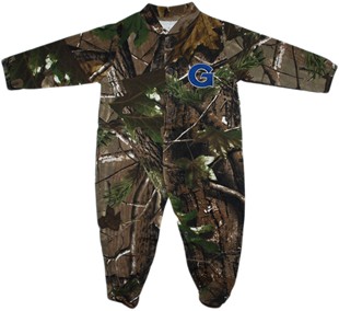 Georgetown Hoyas Realtree Camo Footed Romper