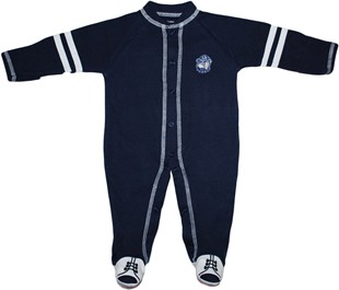 Official Georgetown Hoyas Jack Sports Shoe Footed Romper