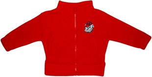 Official Georgia Bulldogs Head Polar Fleece Zipper Jacket