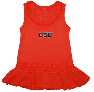 Oregon State Beavers Block OSU Ruffled Tank Top Dress
