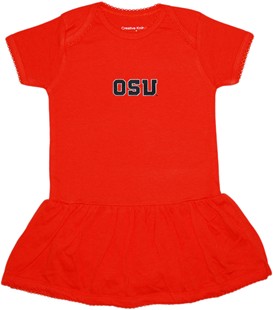 Oregon State Beavers Block OSU Picot Bodysuit Dress