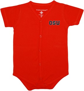 Oregon State Beavers Block OSU Front Snap Newborn Bodysuit