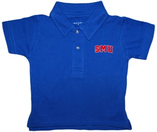Official SMU Mustangs Word Mark Infant Toddler Polo Shirt