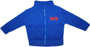 Official SMU Mustangs Word Mark Polar Fleece Zipper Jacket