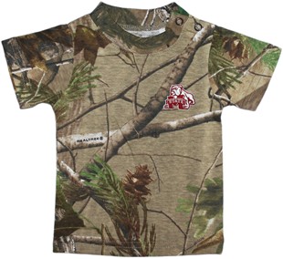 Mississippi State Bulldog Mark Realtree Camo Short Sleeve T-Shirt