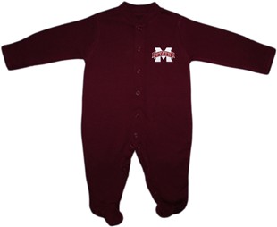 Mississippi State Bulldogs Footed Romper