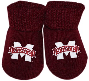 Mississippi State Bulldogs Gift Box Baby Bootie