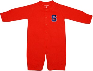 Syracuse Orange "Convertible" (2 in 1), as gown & snaps into romper