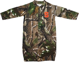 Syracuse Orange Realtree Camo Convertible (2 in 1), as gown & snaps into romper