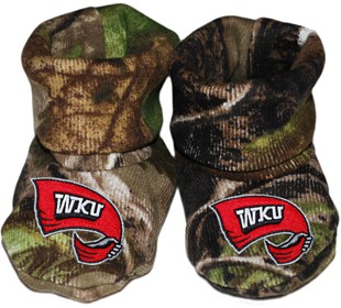 Western Kentucky Hilltoppers Realtree Camo Gift BoxBaby Bootie