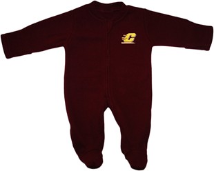 Central Michigan Chippewas Fleece Footed Romper
