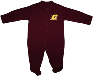 Central Michigan Chippewas Footed Romper