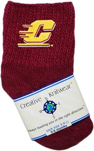 Central Michigan Chippewas Baby Bootie