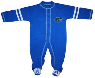Official Florida Gators Sports Shoe Footed Romper