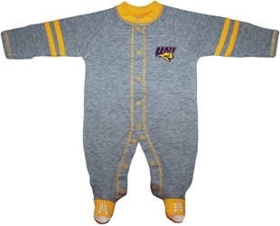 Official Northern Iowa Panthers Sports Shoe Footed Romper