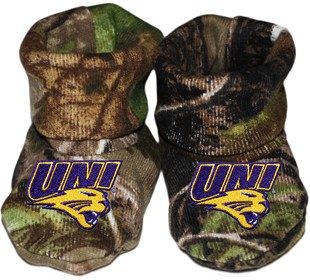 Northern Iowa Panthers Realtree Camo Gift BoxBaby Bootie