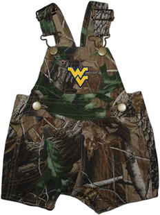 West Virginia Mountaineers Realtree Camo Short Leg Overall