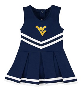 Authentic West Virginia Mountaineers Cheerleader Bodysuit Dress