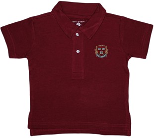 Official Harvard Crimson Veritas Shield with Wreath & Banner Infant Toddler Polo Shirt