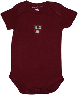Harvard Crimson Veritas Shield Newborn Infant Bodysuit