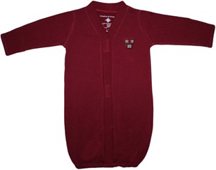 Harvard Crimson Veritas Shield Newborn Gown