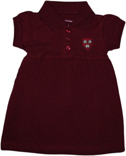 Harvard Crimson Veritas Shield Polo Dress w/Bloomer