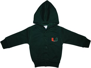 Miami Hurricanes Snap Hooded Jacket