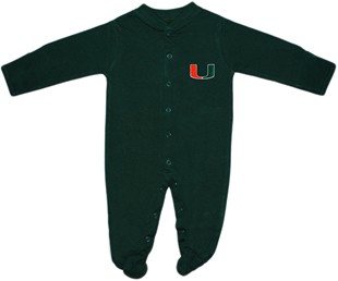 Miami Hurricanes Footed Romper